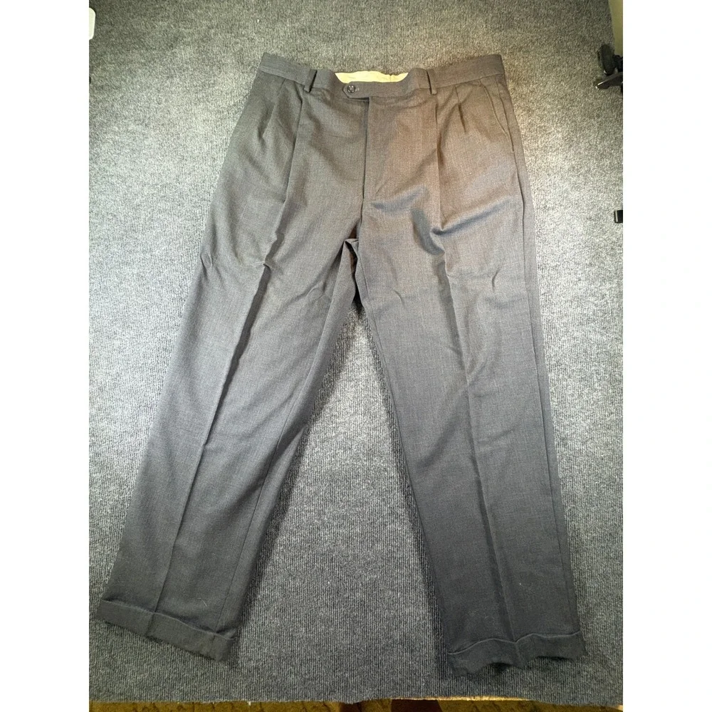 Joseph & Feiss International Trio Mens Grey 2 Button Suit Set Blazer Pants 48R